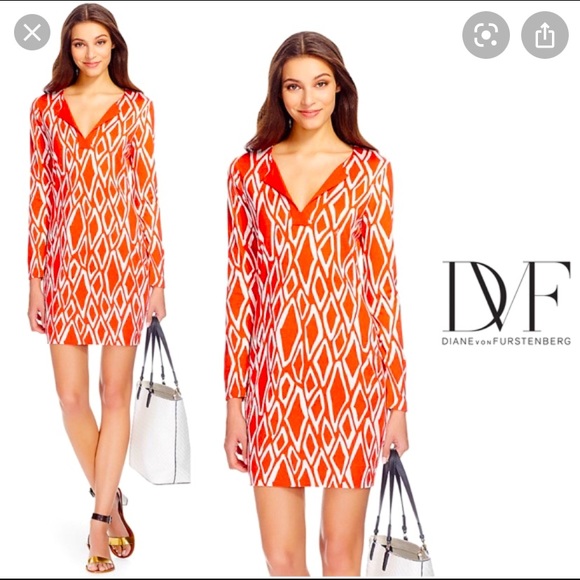 Diane Von Furstenberg Dresses & Skirts - Diane Von Furstenberg 100%silk jersey dress size 6